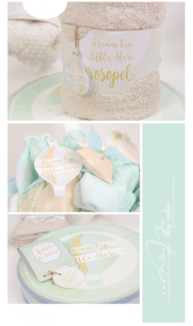 Trusou de botez brodat pentru baieti, Dream big, little one 2